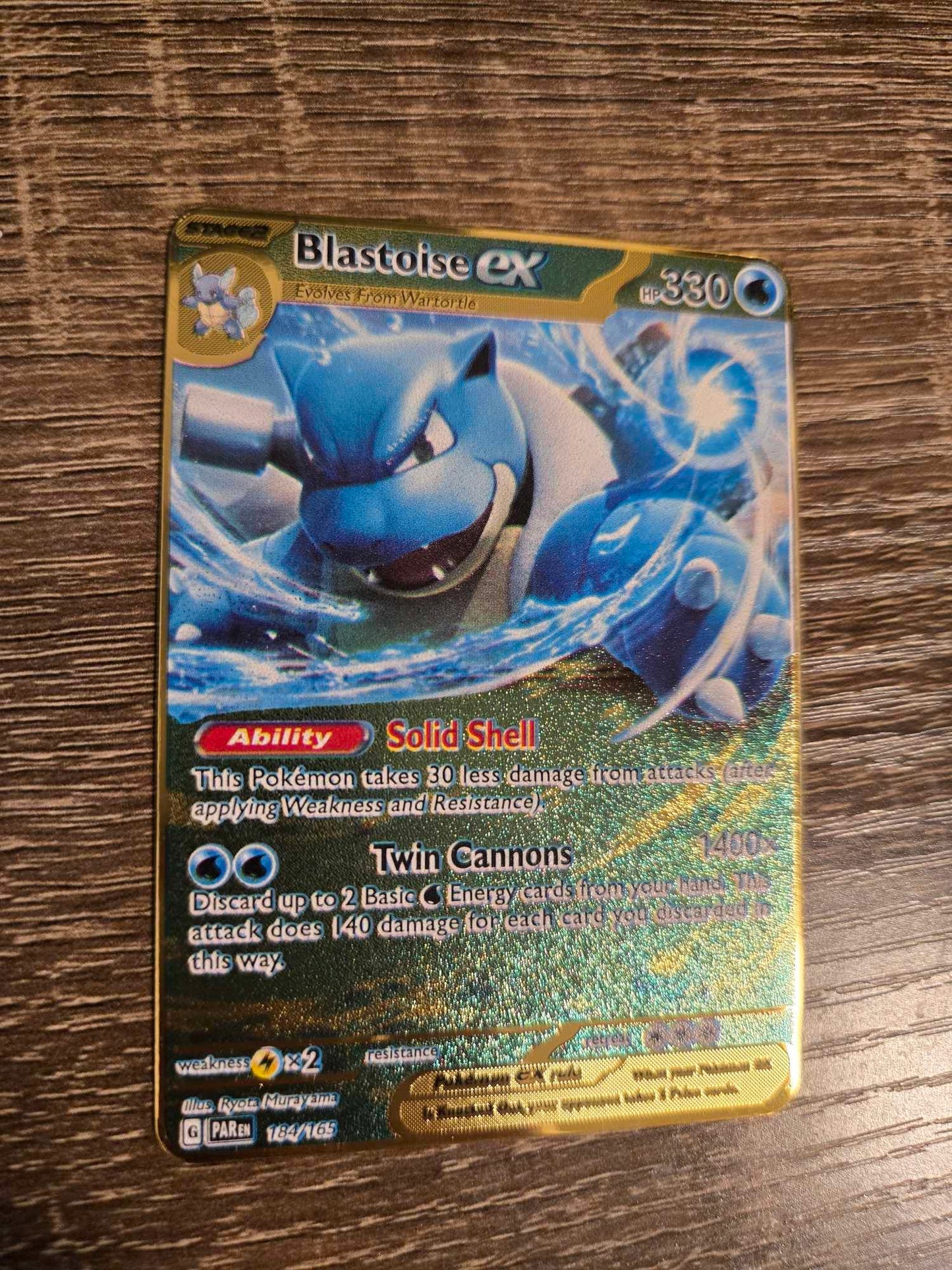 Pokémon Blastoise ex Single Card 184/165