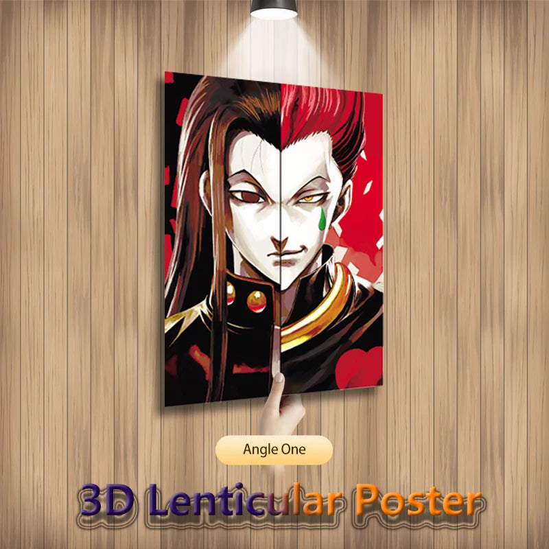Killua Gon Hisoka Hunter X Hunter Lenticular 3D Anime Posters