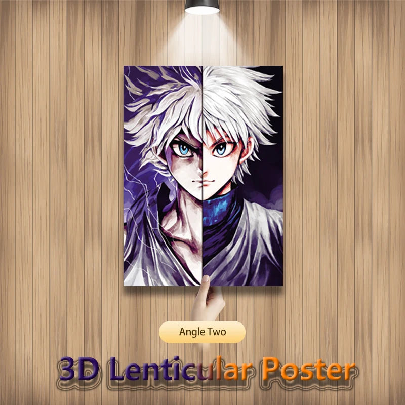 Killua Gon Hisoka Hunter X Hunter Lenticular 3D Anime Posters