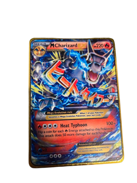 M Charizard Pokemon Card 12/83 (Metal)